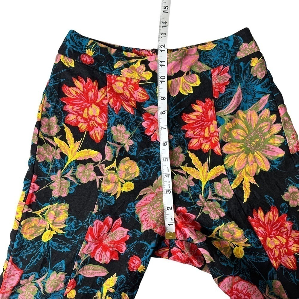 Topshop Floral Boho Bell Bottom Pants. Size 2 - Picture 4 of 10